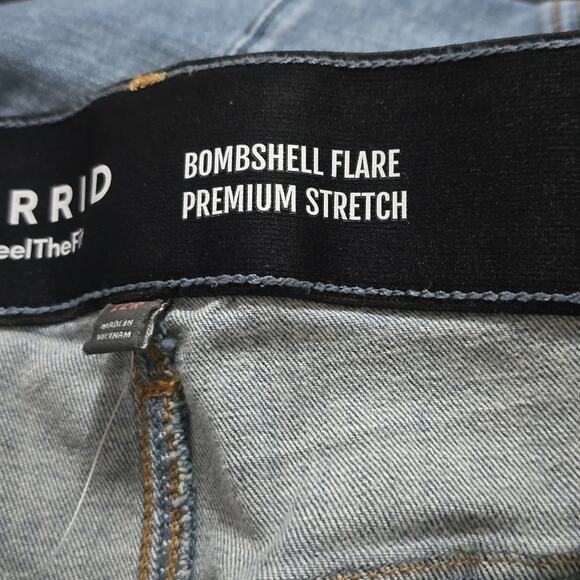 Torrid Bombshell Flare Premium Stretch High-Rise Jean in Valencia Plus‎ Size 22 - Picture 10 of 15